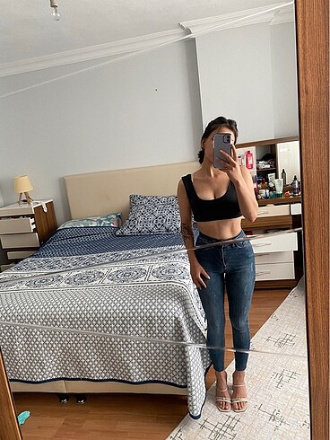 Yüksek bel kot jean