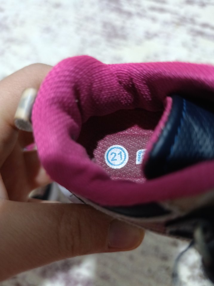 Renkli Kız Çocuk Spor Ayakkabısı Velcro - Görsel 4