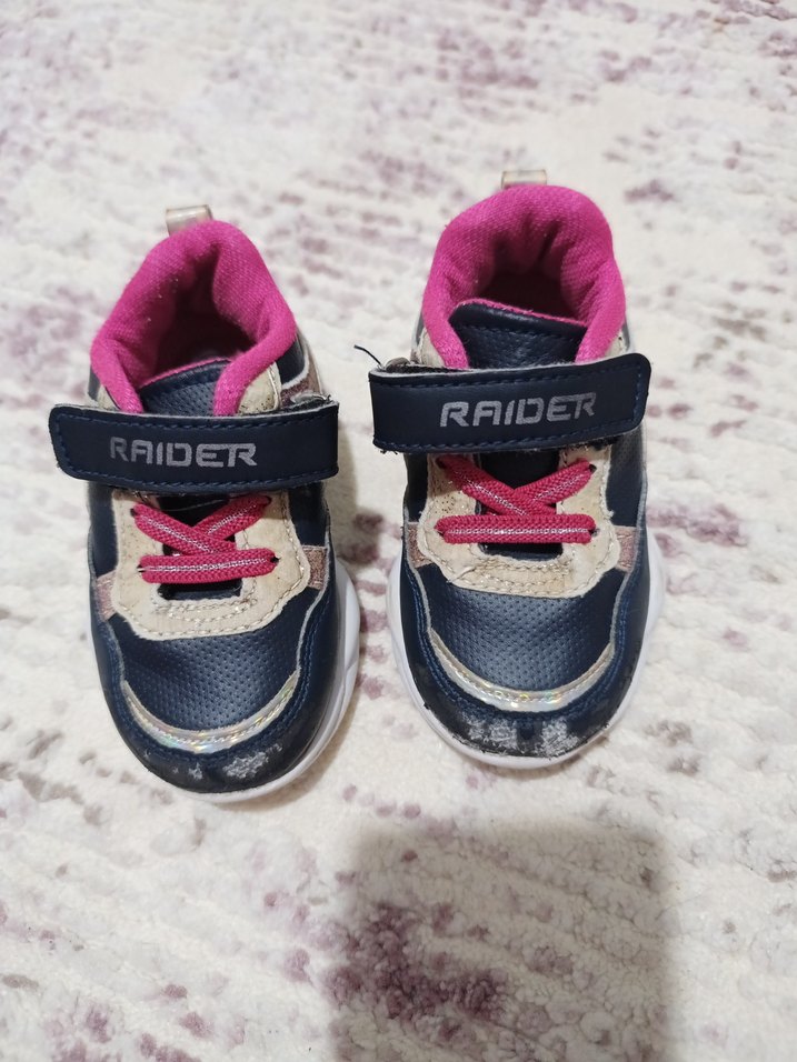 Renkli Kız Çocuk Spor Ayakkabısı Velcro - Görsel 3