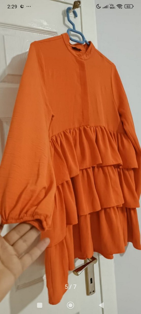 Turuncui kat kat tunik gömlek - Görsel 5