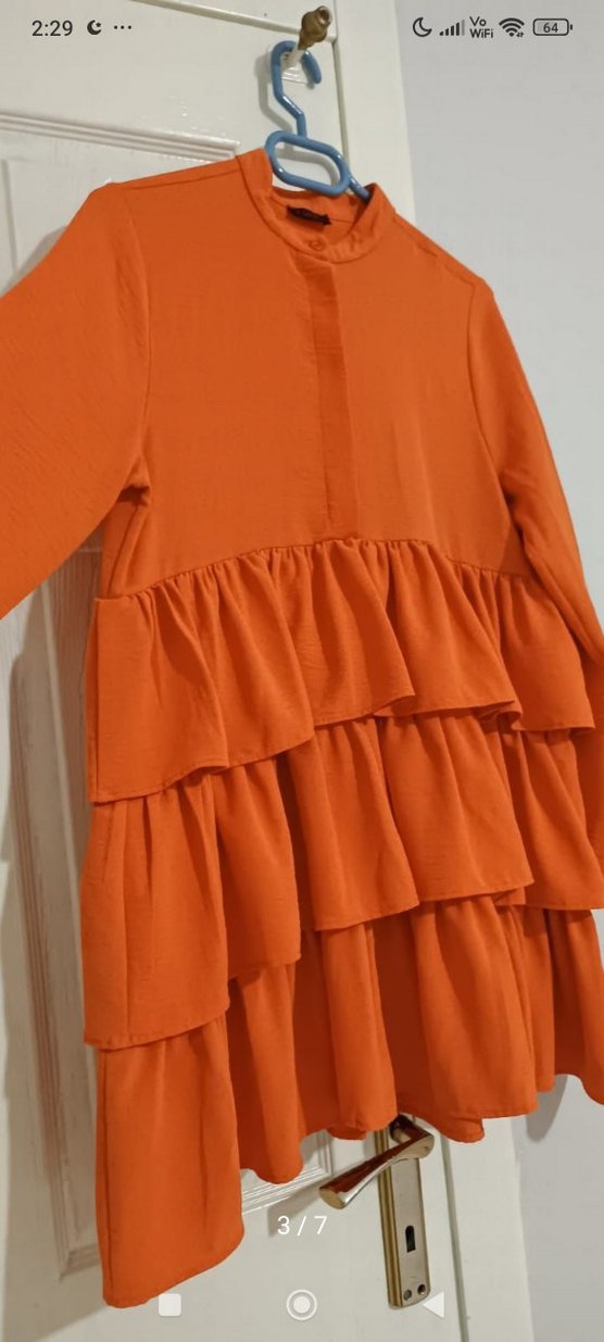 Turuncui kat kat tunik gömlek - Görsel 3