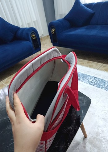 Kırmızı Desenli Bebek Çantası - Görsel 6