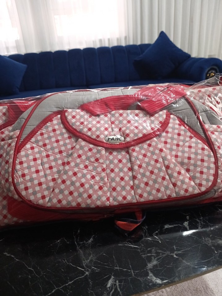 Kırmızı Desenli Bebek Çantası - Görsel 3