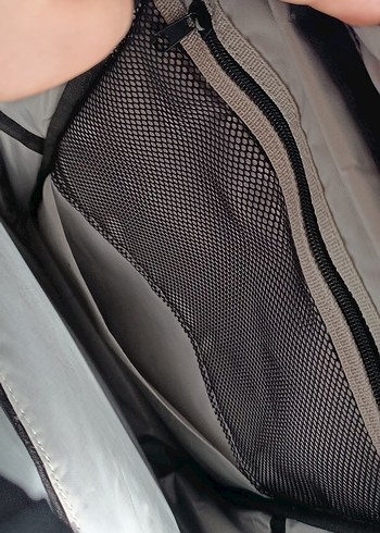 Siyah Gri Fermuarlı Erkek Sırt Çantası - Görsel 6