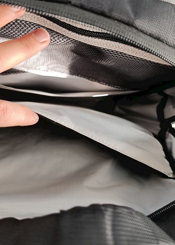 Siyah Gri Fermuarlı Erkek Sırt Çantası - Görsel 7