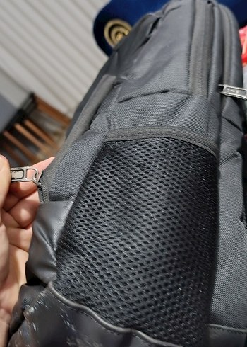 Siyah Gri Fermuarlı Erkek Sırt Çantası - Görsel 3