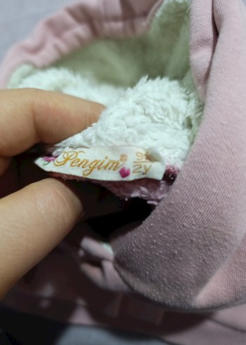 Kız Çocuk Pembe Kapüşonlu Sweatshirt - Görsel 4