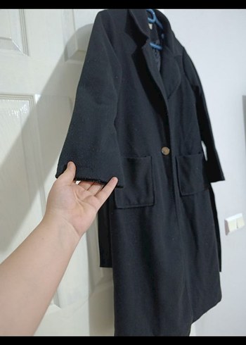 Siyah Uzun Klasik Kaban - Görsel 2