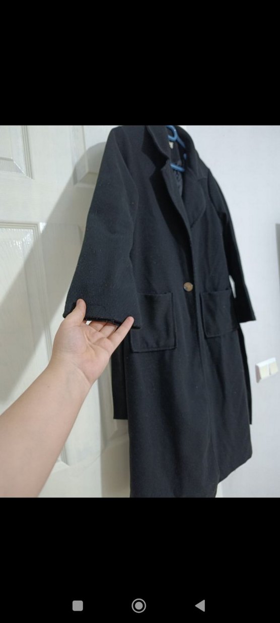 Siyah Uzun Klasik Kaban - Görsel 2