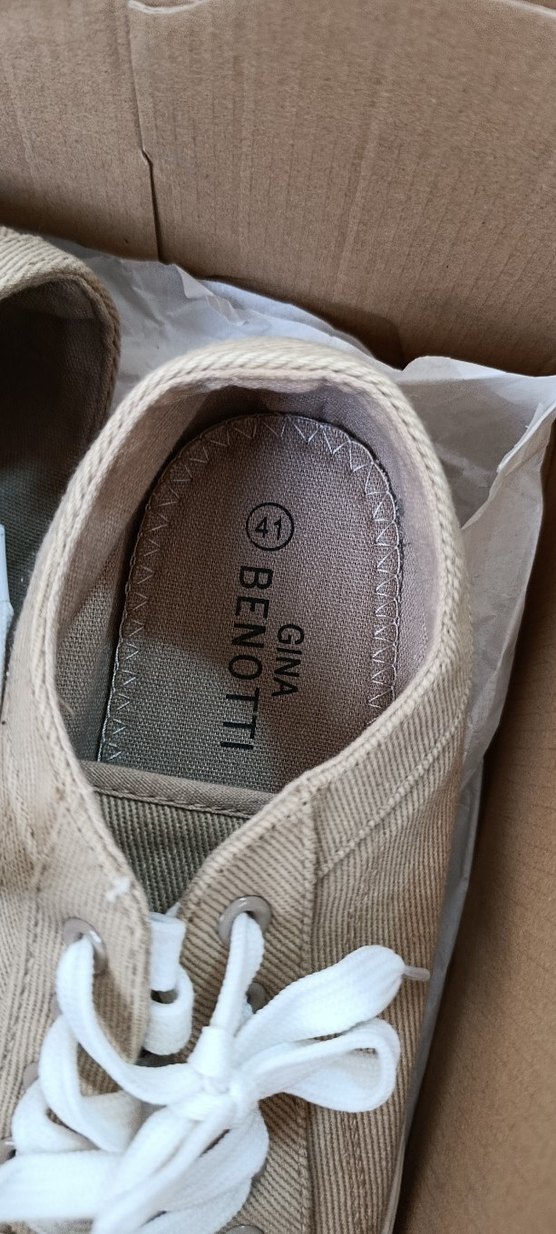 Bej bağcıklı Dolgu Topuk kadın Spor Ayakkabı - Görsel 4