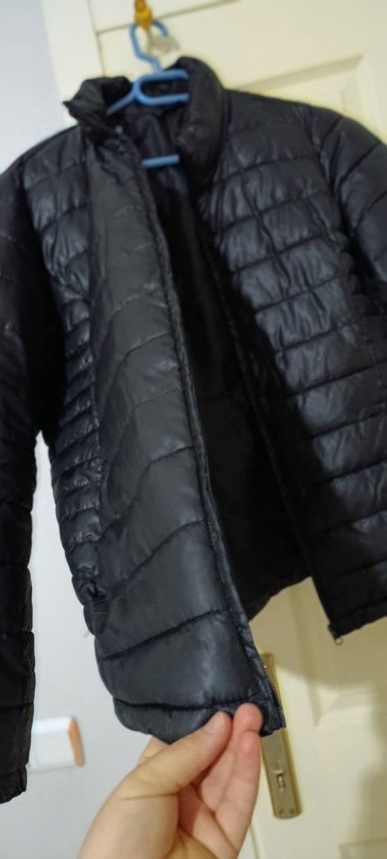 Siyah Fermuarlı erkek mont - Görsel 4