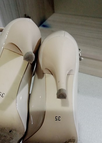 Bej Rugan Tokalı Stiletto - Görsel 4