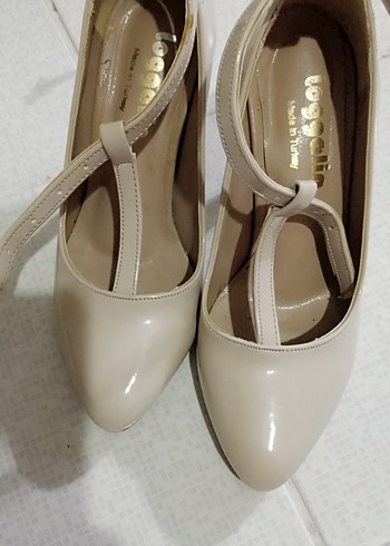 Bej Rugan Tokalı Stiletto - Görsel 2