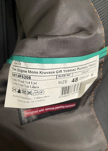 Gri Erkek Ofis Takım Elbise Ceket - Görsel 4