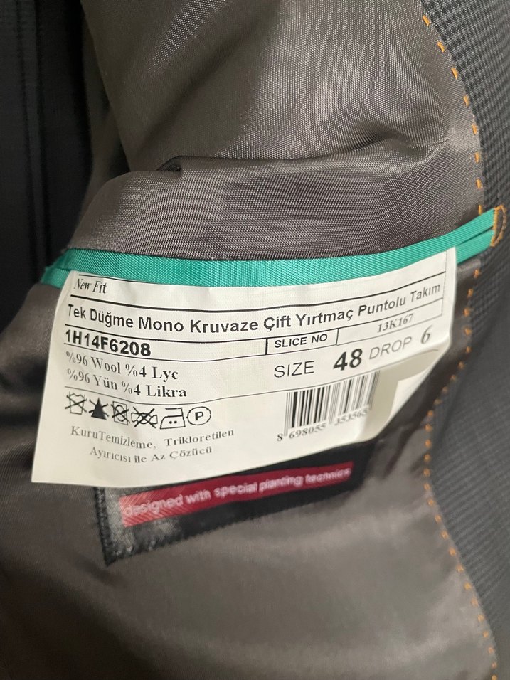 Gri Erkek Ofis Takım Elbise Ceket - Görsel 4