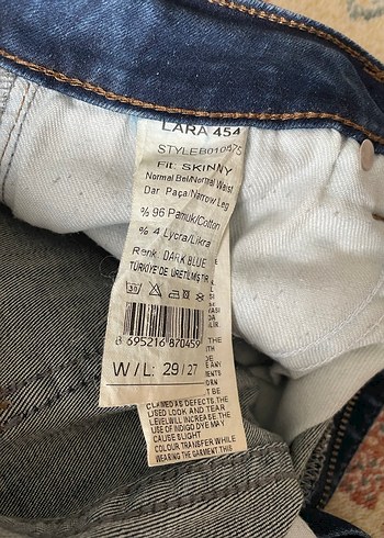 Kadın Mavi Bol Kesim Midi Kot Pantolon - Görsel 3