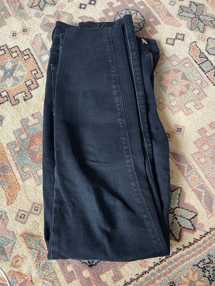 Kadın Lacivert Midi Kot Pantolon - Görsel 2