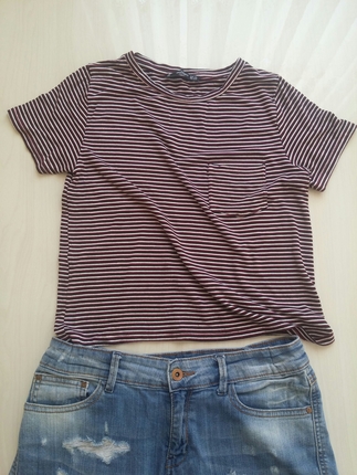 çizgili tshirt