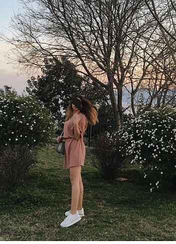 Triko oversize elbise