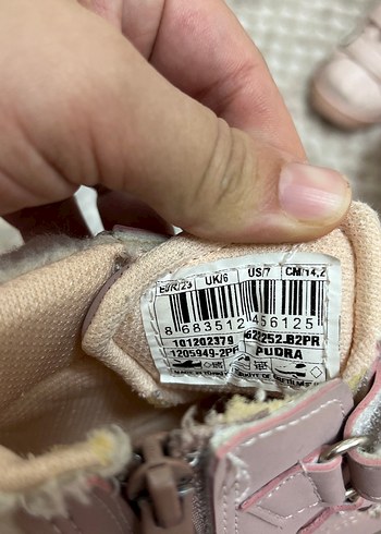 Pembe Nakışlı Kürklü Kız Botu - Görsel 4