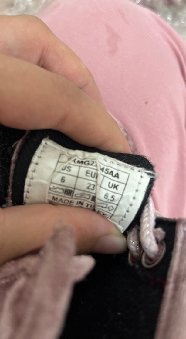 Parlak Pembe Kadife Kız Botu - Görsel 4