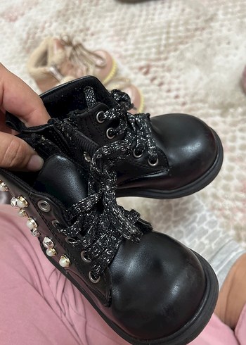 Kız Çocuk Siyah Gotik bot - Görsel 4