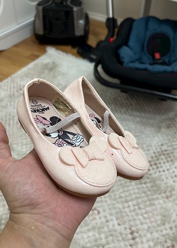 Kız Çocuk Pudra Pembe Fiyonklu Babet - Görsel 2