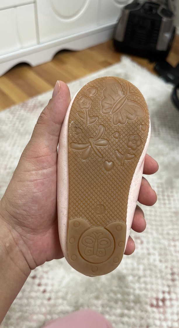 Kız Çocuk Pudra Pembe Fiyonklu Babet - Görsel 3