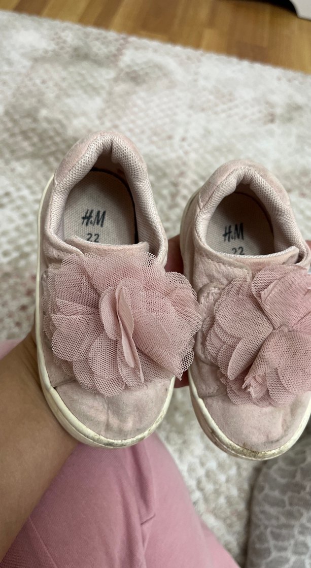 Pembe Fırfırlı Kız Çocuk Spor Ayakkabı - Görsel 2