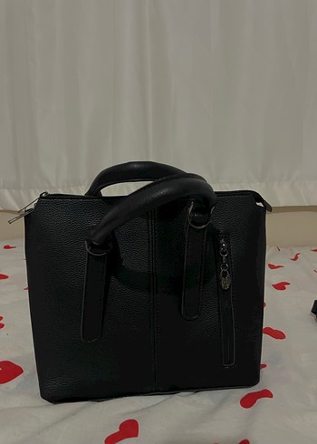 Siyah Deri Fermuarlı İş Çantası - Görsel 2