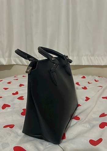 Siyah Deri Fermuarlı İş Çantası - Görsel 3