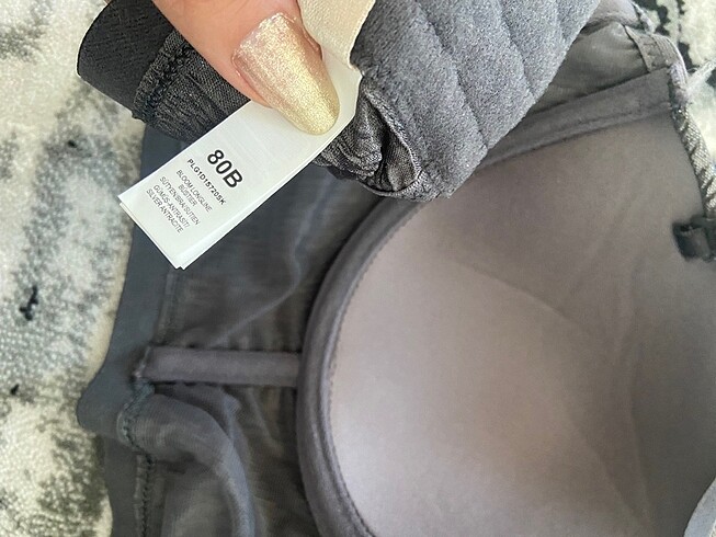 m Beden gri Renk Penti bralet