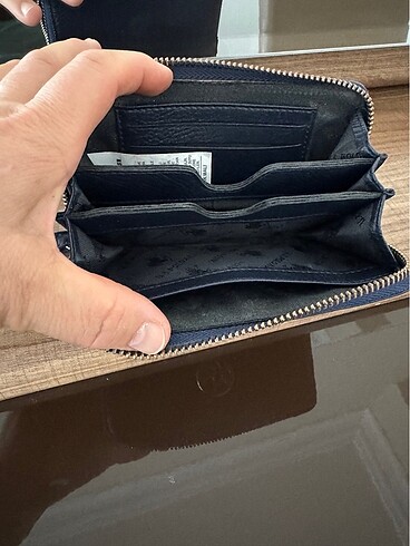 Beden lacivert Renk U.S. Polo ASSN Hakiki Deri Cüzdan