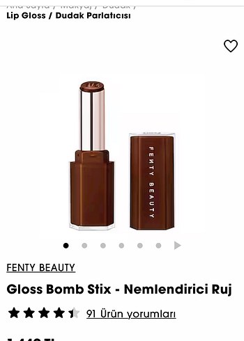 Fenty Beauty Nemlendirici Bej Ruj Hot Chocolit