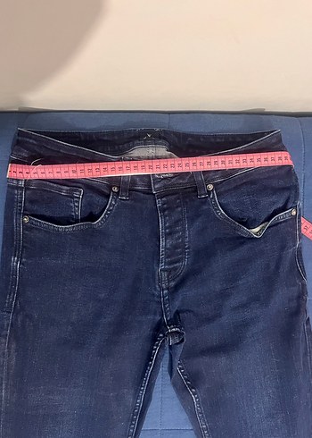Düğmeli Lacivert Erkek jeans pantolon - Görsel 4