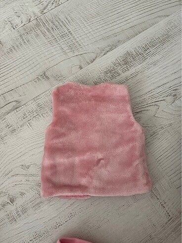 Kız bebek takım , alt üst takım , peluş takım - Görsel 6