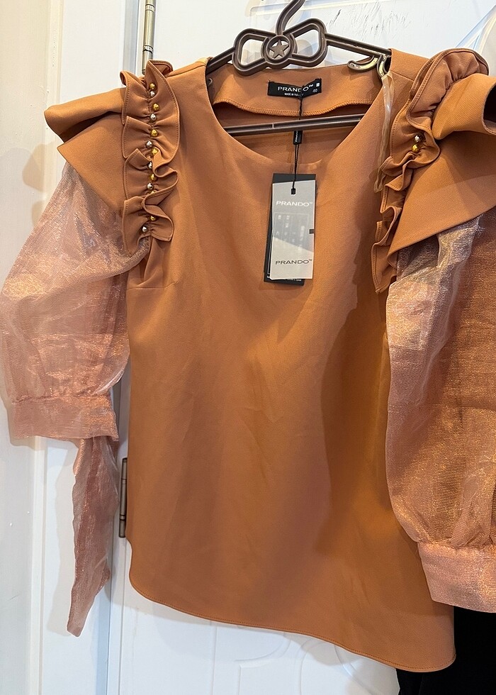 Bluz - balon kol bluz - Görsel 2