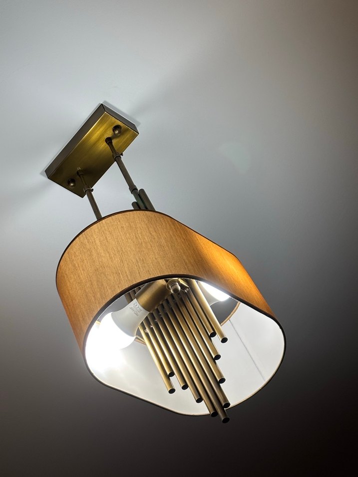 Eskitme gold Tavan Lambası - Görsel 2