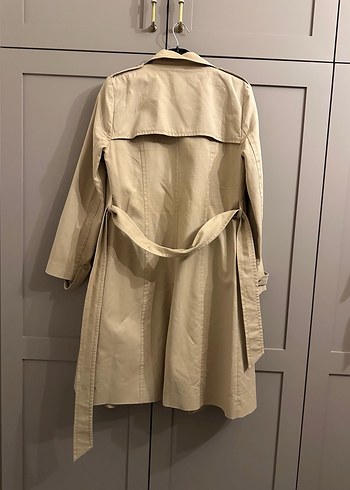 Bej Kadın Midi Trençkot - Görsel 3