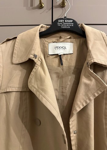 Bej Kadın Midi Trençkot - Görsel 2