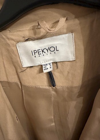 Bej Kadın Midi Trençkot - Görsel 4