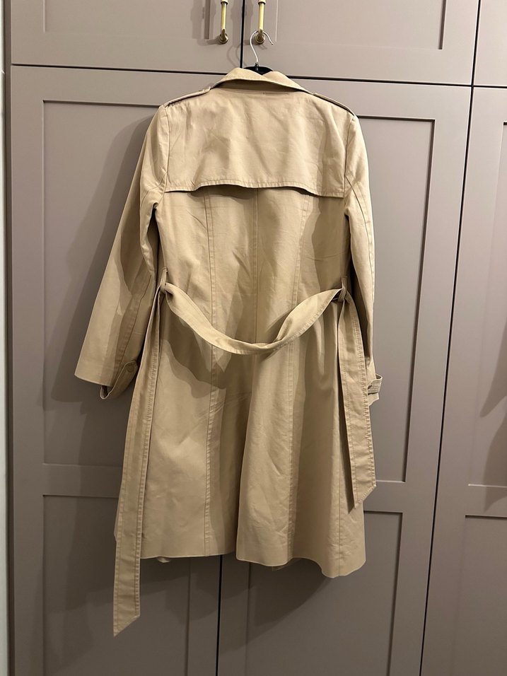 Bej Kadın Midi Trençkot - Görsel 3