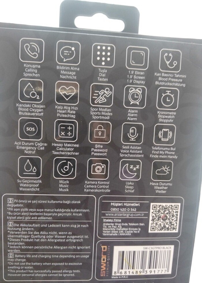 Akıllı saat sıfır hiç kullanılmadı hediye geldi - Görsel 3