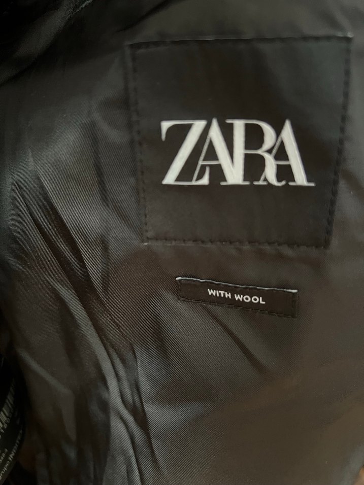 Düğmeli Siyah kase Erkek Kaban - Görsel 3