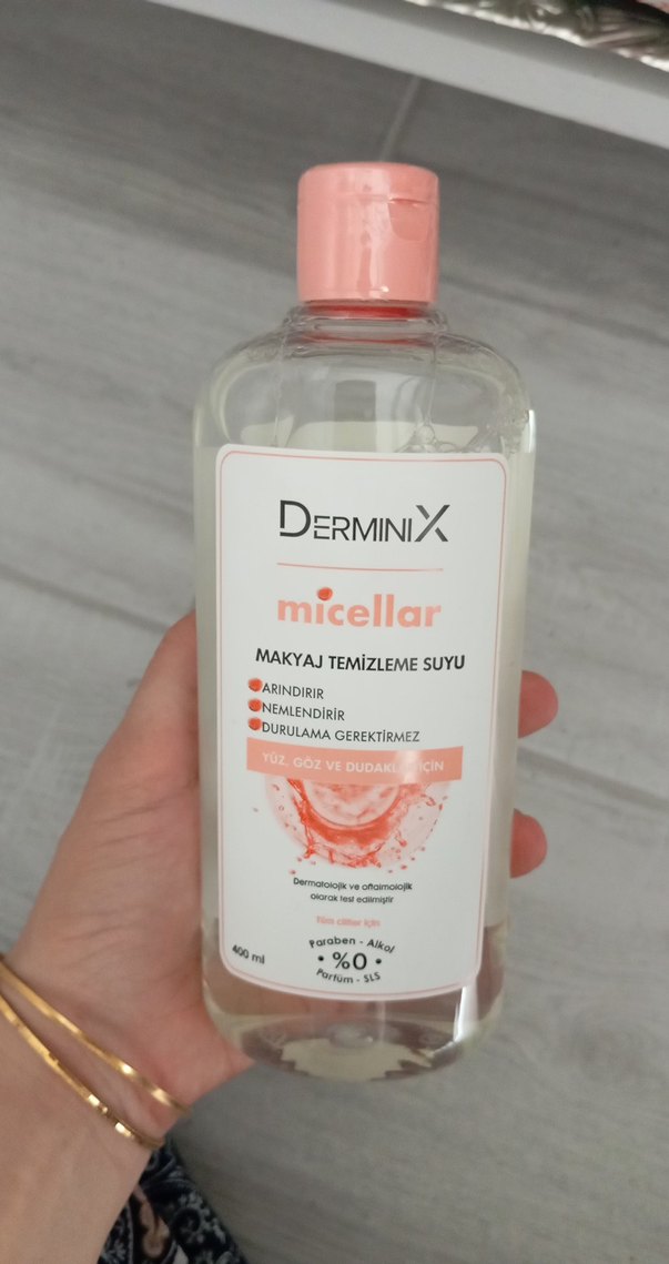 DERMINIX Micellar Makyaj Temizleme Suyu 400 ml - Görsel 3