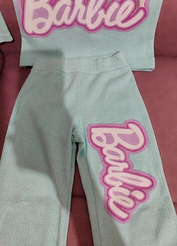 3 Yaş Beden Barbie fitilli kumaş takım