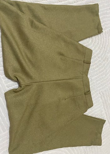 Trendyol & Milla Bej Pilili Keten Kadın Pantolon