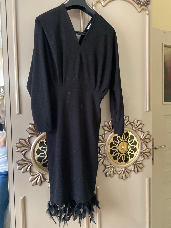 Simli gece elbisesi - Görsel 2