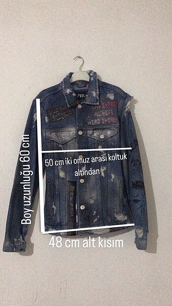 m Beden mavi Renk Unisex zara ceket