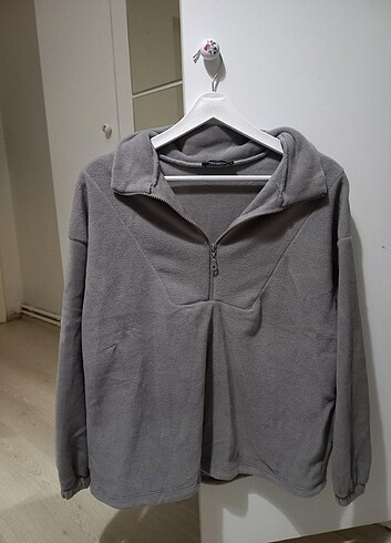 Trendyol Fermuarlı Polarlı Örme Sweatshirt 